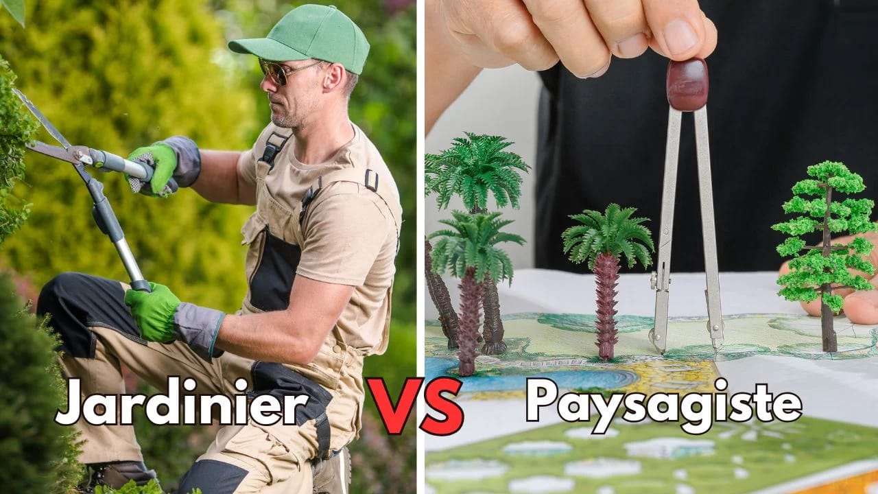 différence entre jardinier, élagueur et paysagiste